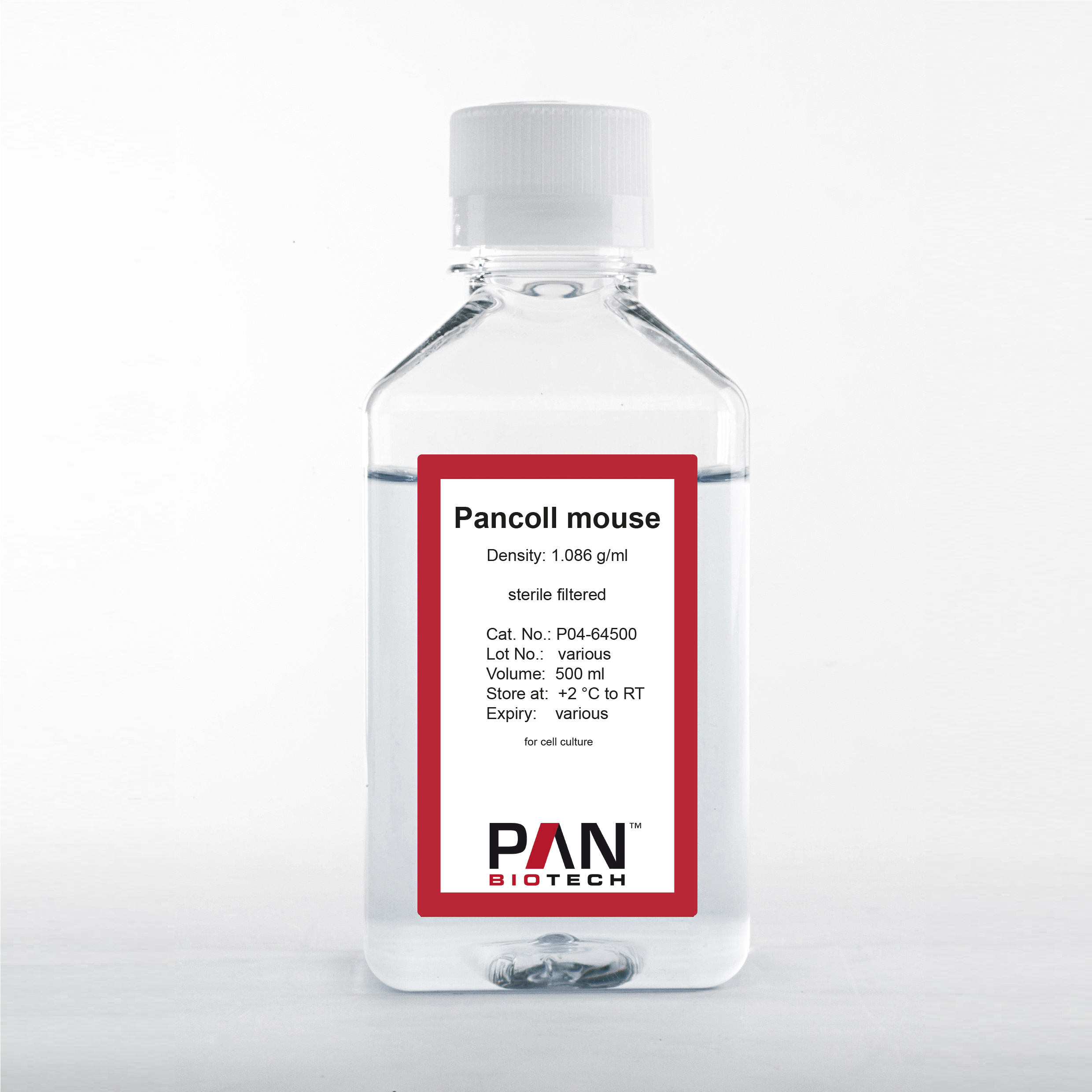 Pancoll mouse, Density: 1.086 g/ml