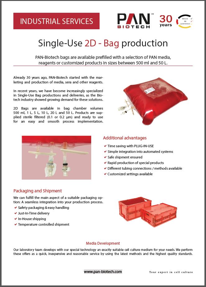 Single-Use 2D Bag