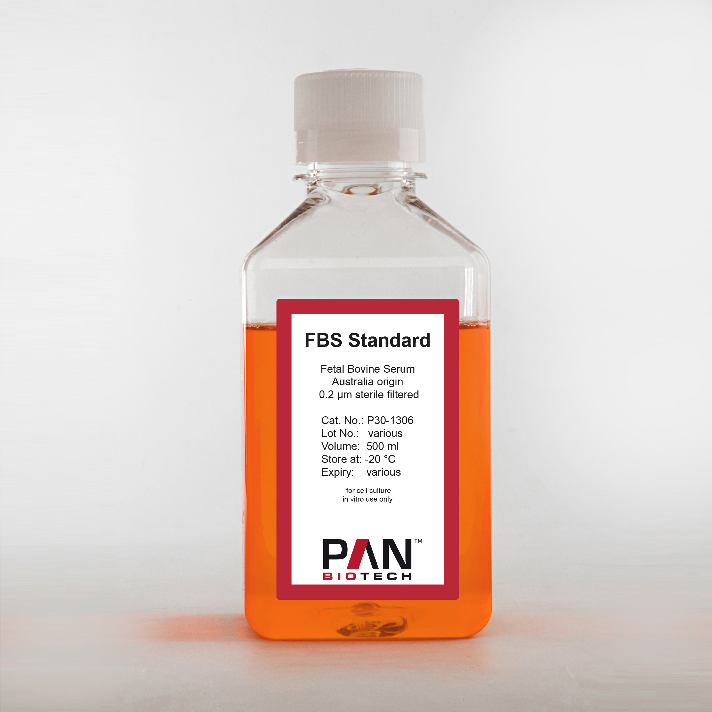 FBS Standard, Australia origin, fetal bovine serum, 0.2 µm sterile filtered