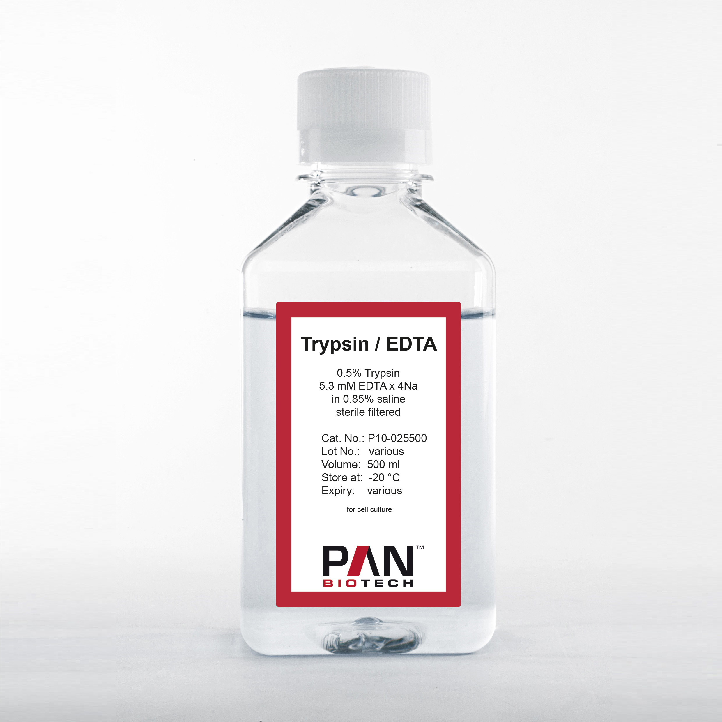 (10x) Trypsin 0.5 %/5.3 mM EDTA 4Na, in 0,85 % saline