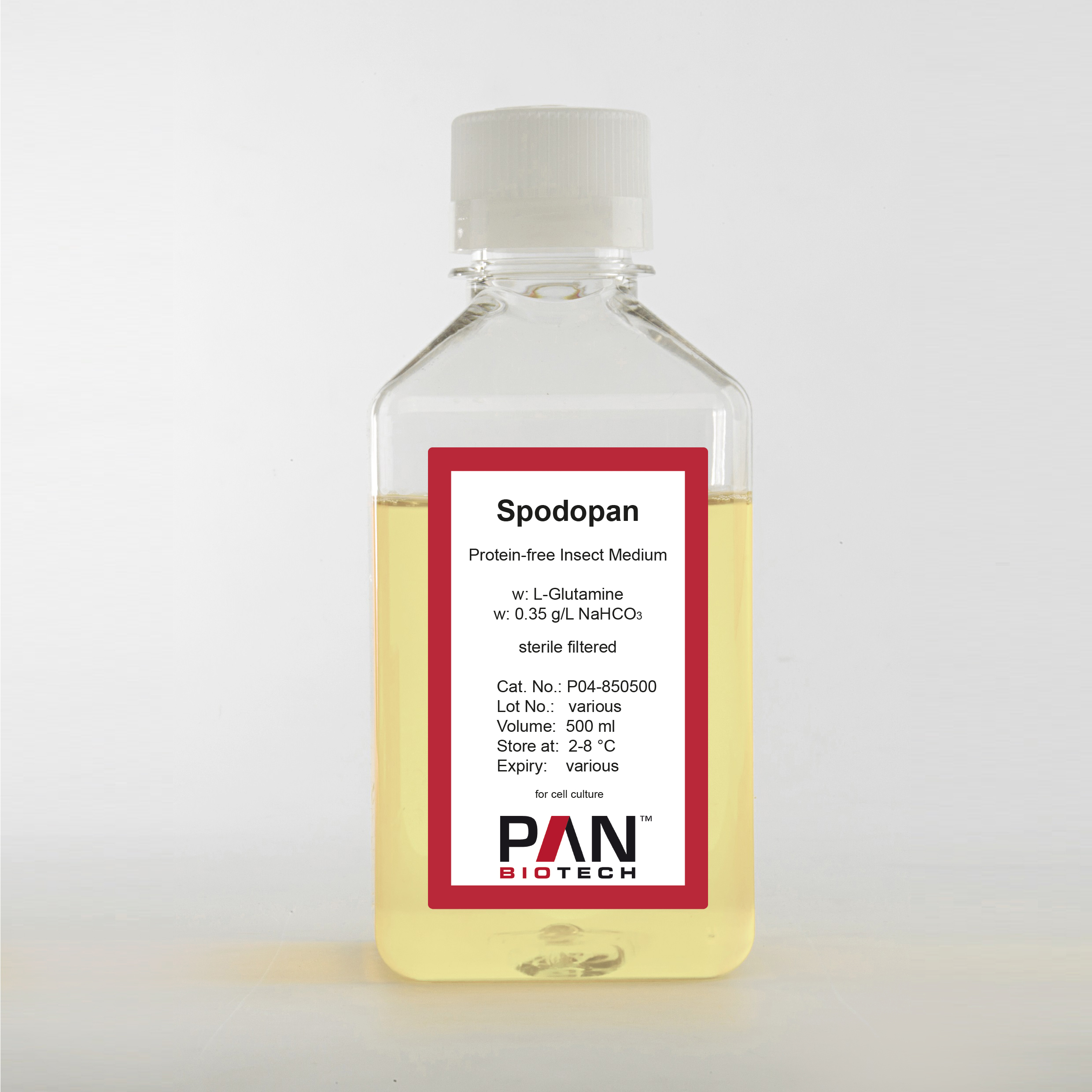 Spodopan, Protein-free medium for Insect-cells, w: L-Glutamine, w: 0.35 g/L NaHCO3