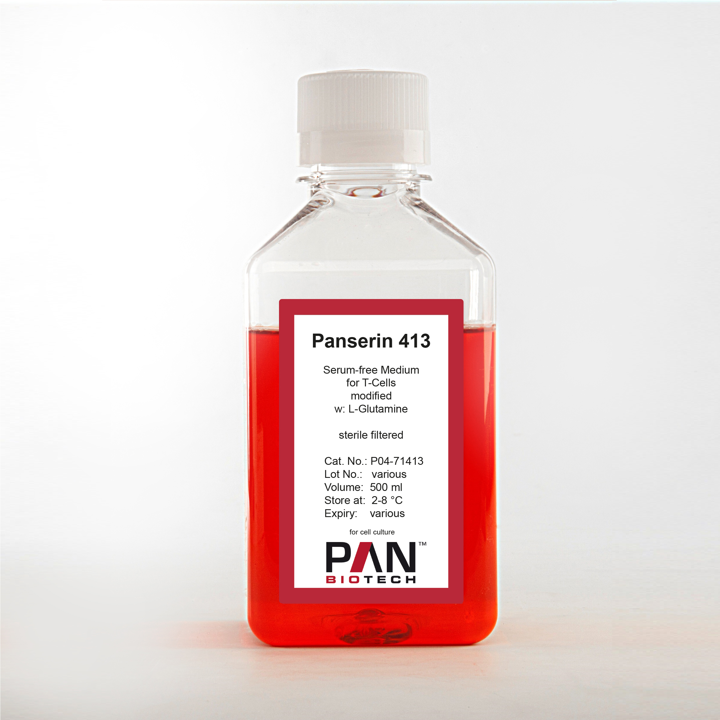 Panserin 413, Serum-free Medium for Lymphocytes, T-Cells and Hybridoma Cells, w: L-Glutamine, modified