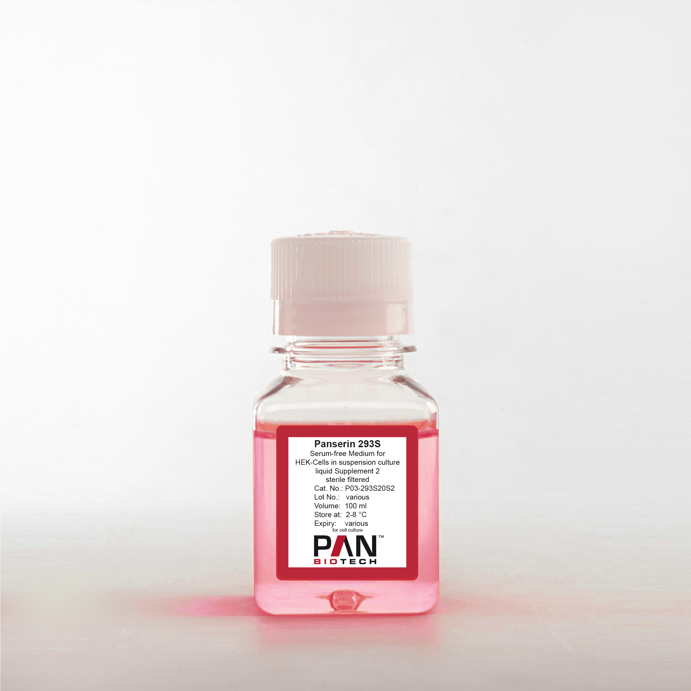 Panserin 293S, Serum-free medium for HEK-Cells in suspension culture, liquid Supplement 2