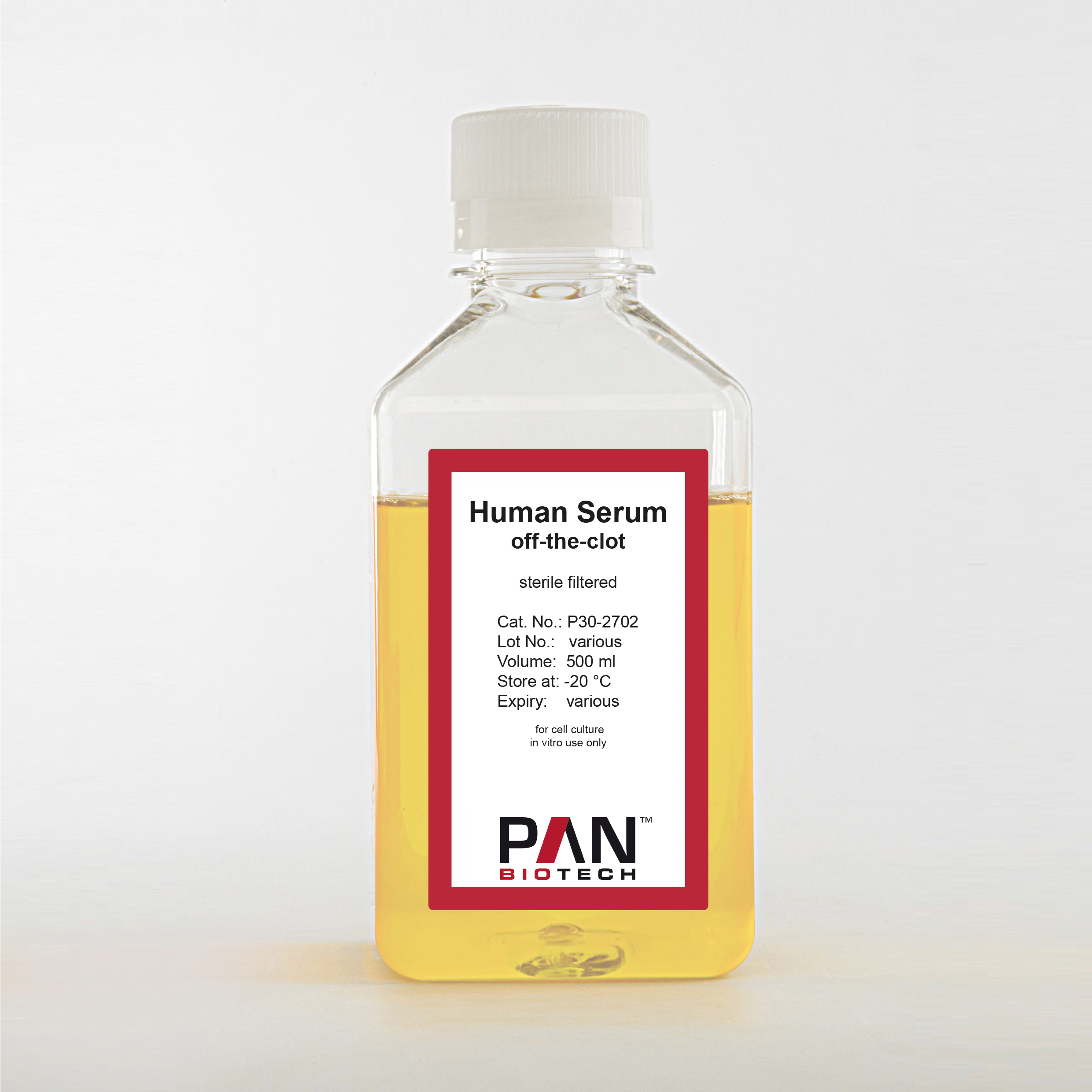 Human Serum off the clot, sterile filtered