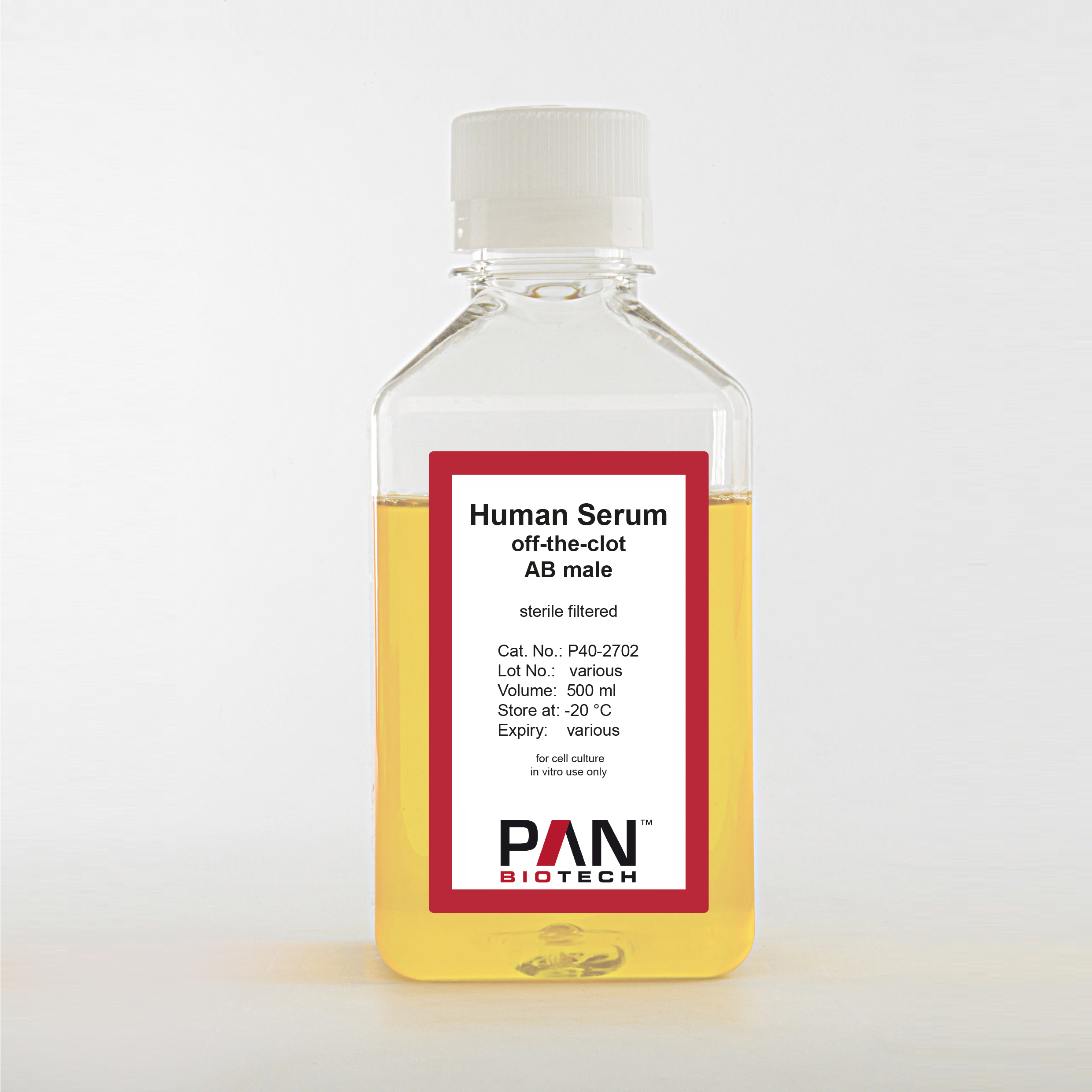 Human Serum off-the-clot, Type AB, male, sterile filtered